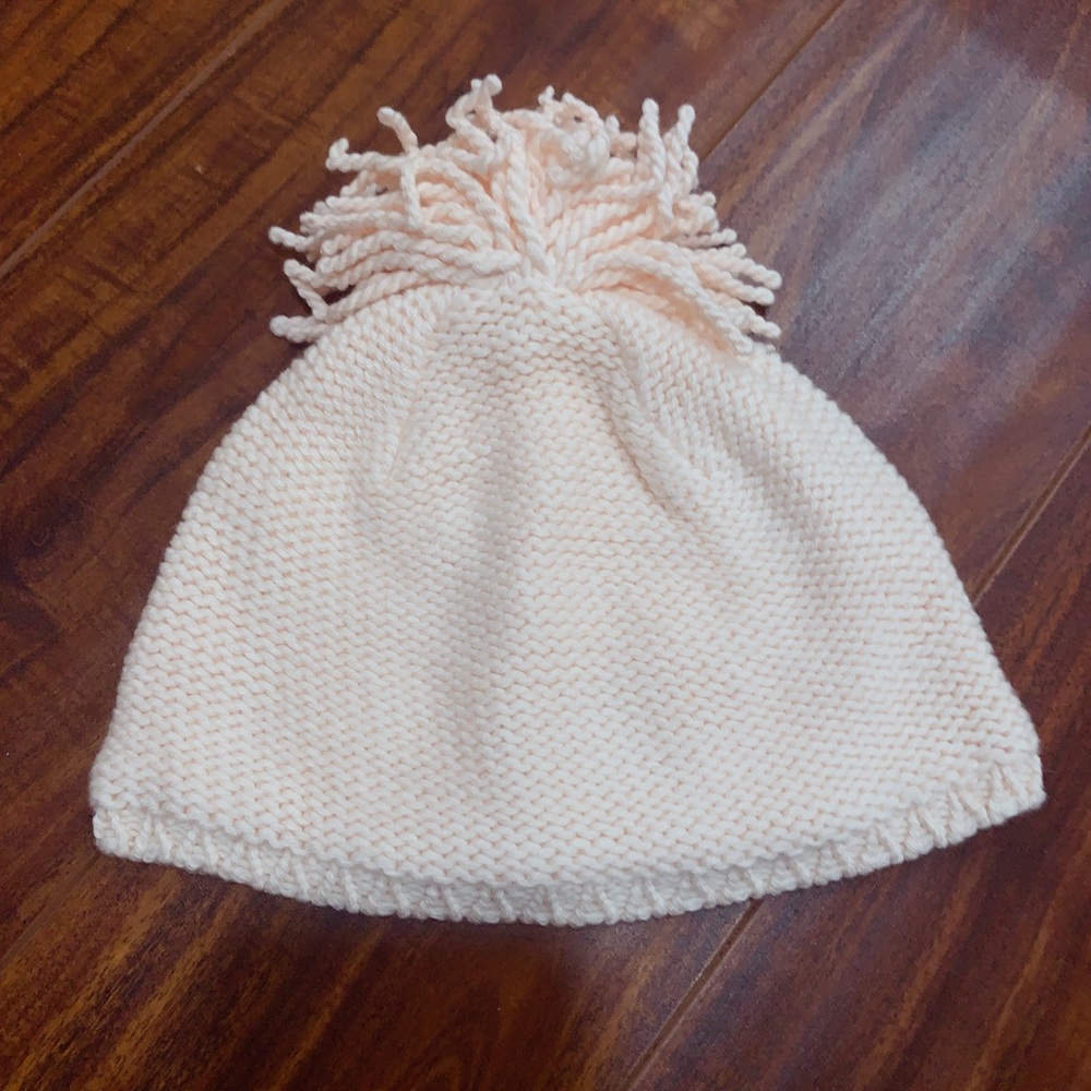 Janie and Jack pink holiday cap